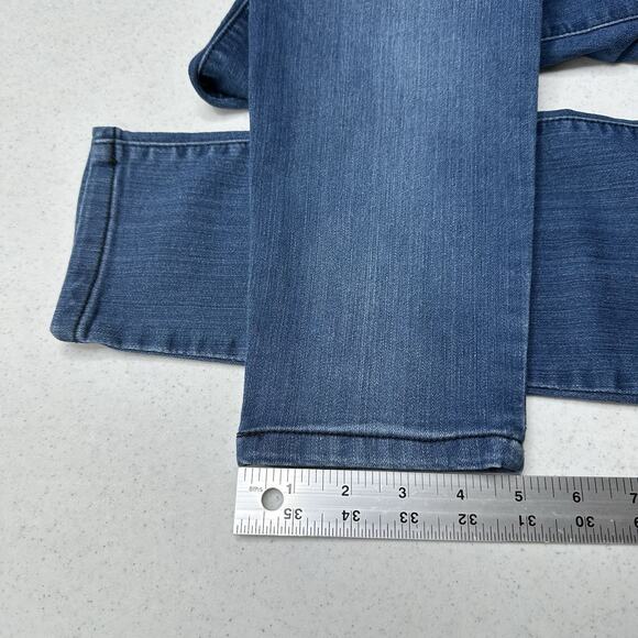 Democracy Jeans Womens 10 Skinny Ab Solution Blue Stretch Denim Tummy Control - Picture 12 of 12